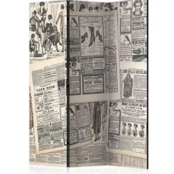 Wohnen Nostalgie Design Trennwand Alte Zeitungen - Kos