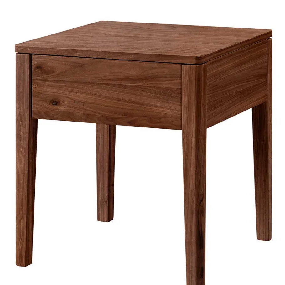 Best Wohnen Nussbaum Holzbett für zwei Personen - Lerchona
