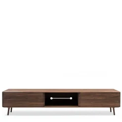 Clearance Wohnen Nussbaum TV Board in Natur geölt - Rivossa