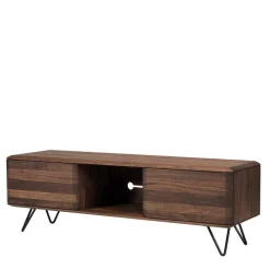 Best Wohnen Nussbaum TV Schrank mit Metallbeinen - Rivossa