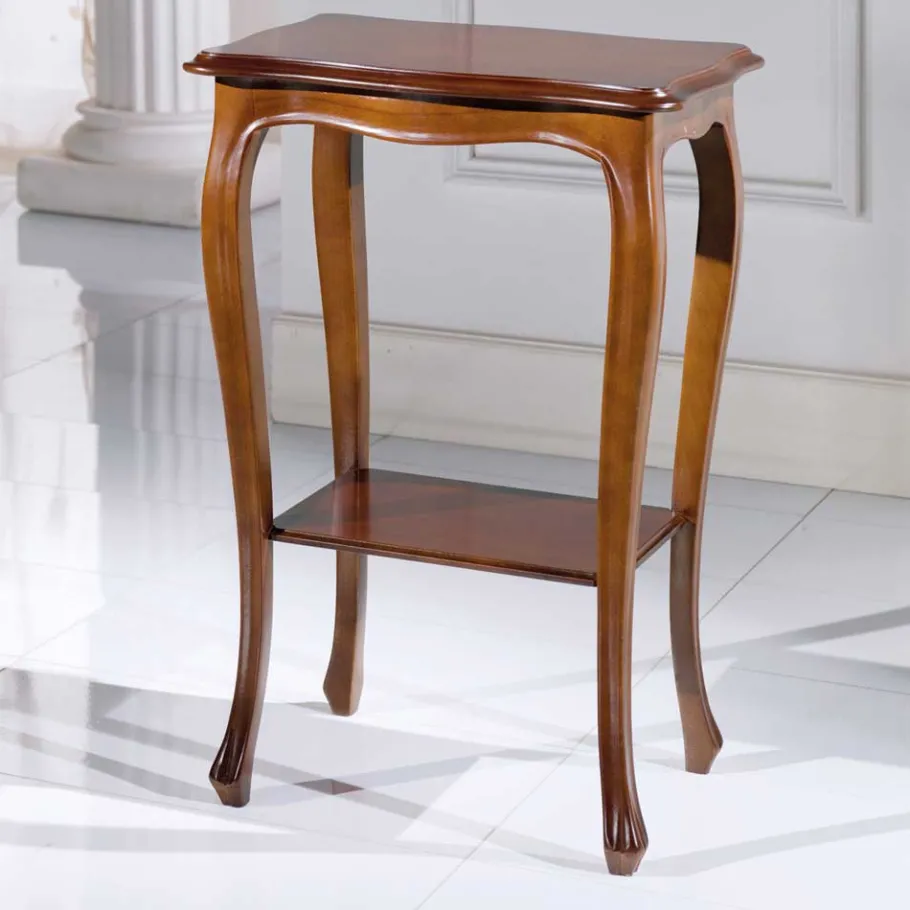 Best Wohnen Nussbaumfarbener Beistelltisch Luvretto im Design Italienisch
