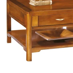 New Wohnen Nussbaumfarbener Couchtisch Mugello mit 2 Schubladen