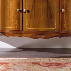 Discount Wohnen Nussbaumfarbenes Sideboard Dentro im Barock Design
