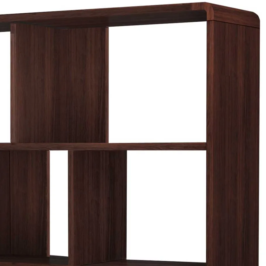Online Wohnen Offenes Regal in Walnuss Holzoptik - Pastilla