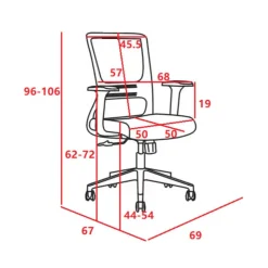 Discount Wohnen Office Drehstuhl mit Armlehnen - Selavia