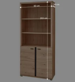 Clearance Wohnen Office Möbelset teilmassiv - Emly (achtteilig)