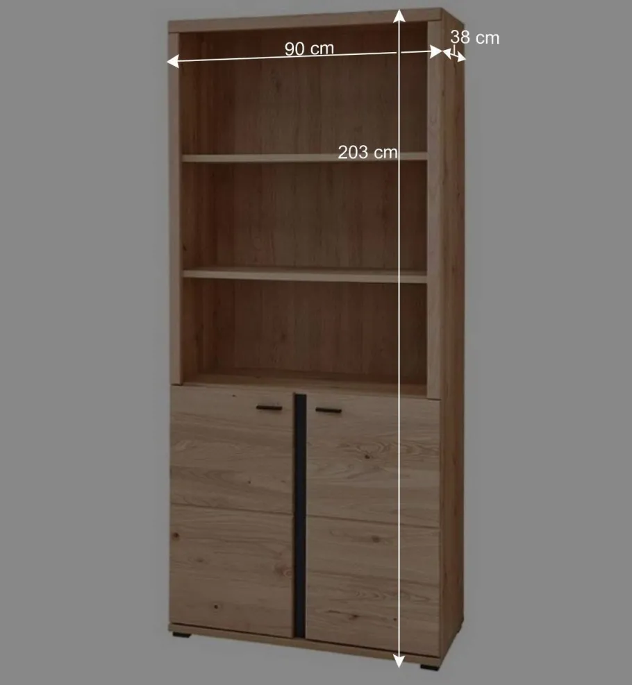 Clearance Wohnen Office Möbelset teilmassiv - Emly (achtteilig)