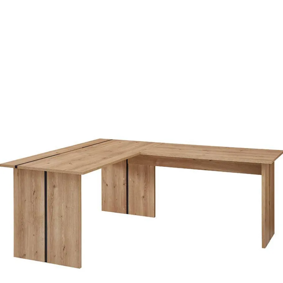 Clearance Wohnen Office Möbelset teilmassiv - Emly (achtteilig)