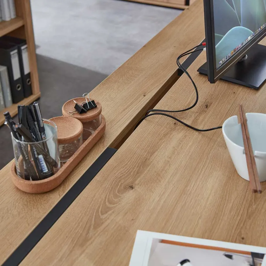 Clearance Wohnen Office Möbelset teilmassiv - Emly (achtteilig)