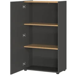 Clearance Wohnen Officetisch und Schränke Set - Casai (dreiteilig)
