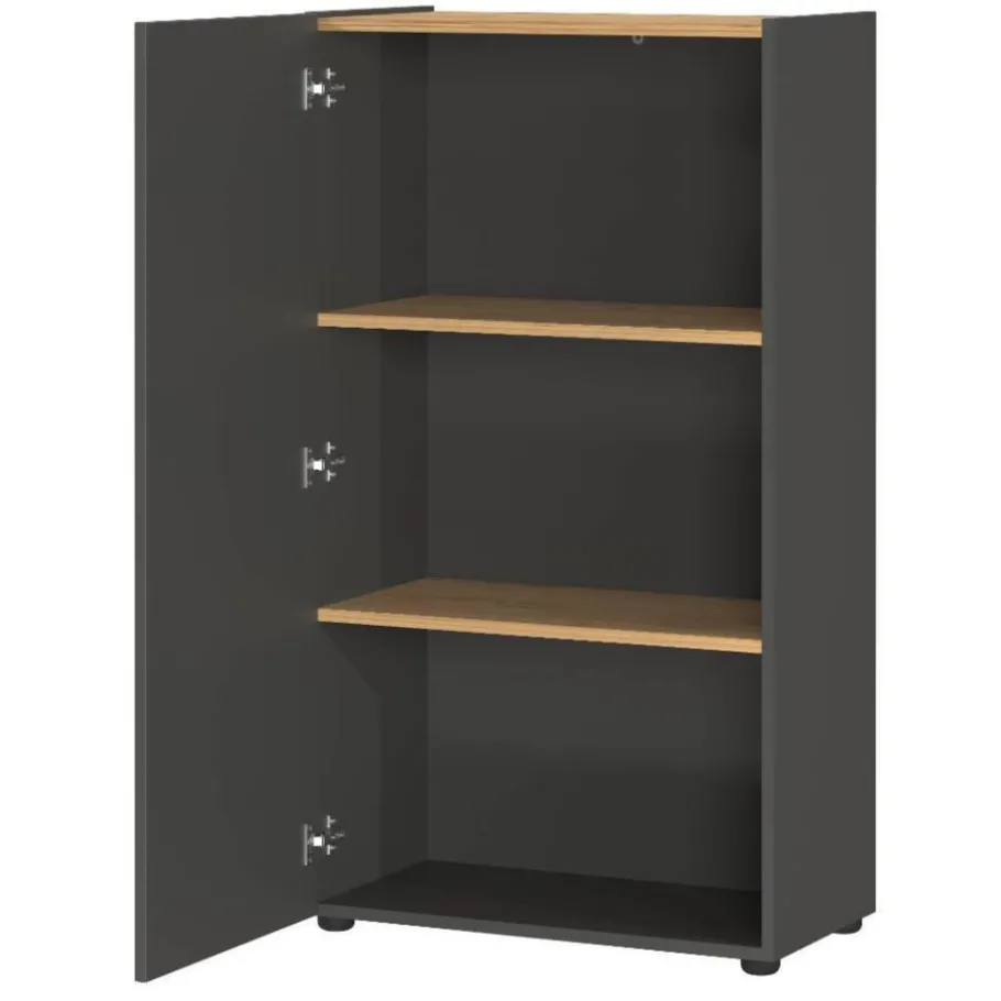 Clearance Wohnen Officetisch und Schränke Set - Casai (dreiteilig)