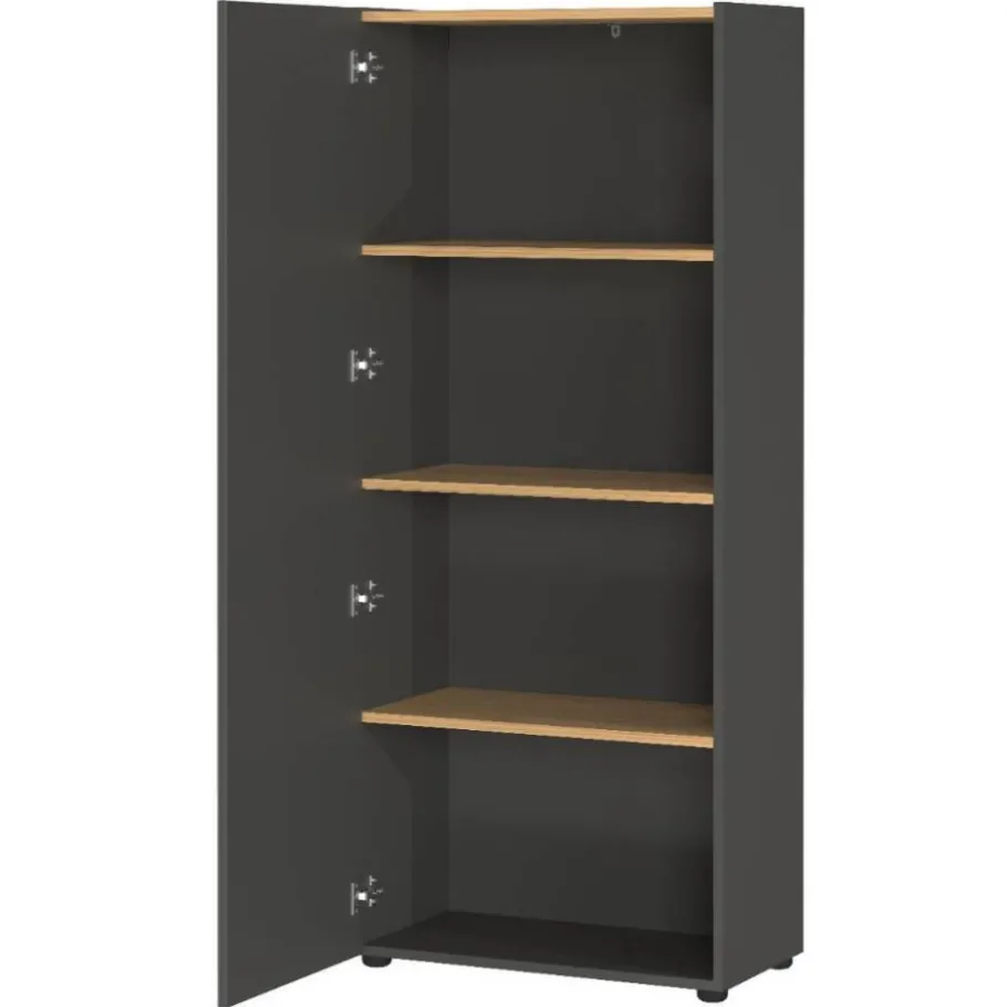 Clearance Wohnen Officetisch und Schränke Set - Casai (dreiteilig)
