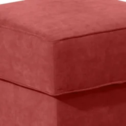 Online Wohnen Ohrenbackensessel aus Velours in Terracotta - Zadella