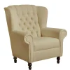Sale Wohnen Ohrenbackensessel im Chesterfield Look - Horizonte