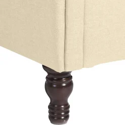 Best Wohnen Ohrensessel in Beige und Nussbaum - Fakt