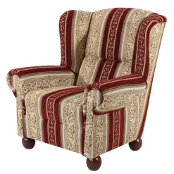 Clearance Wohnen Ohrensessel mit Streifen und Ornamenten - Basento