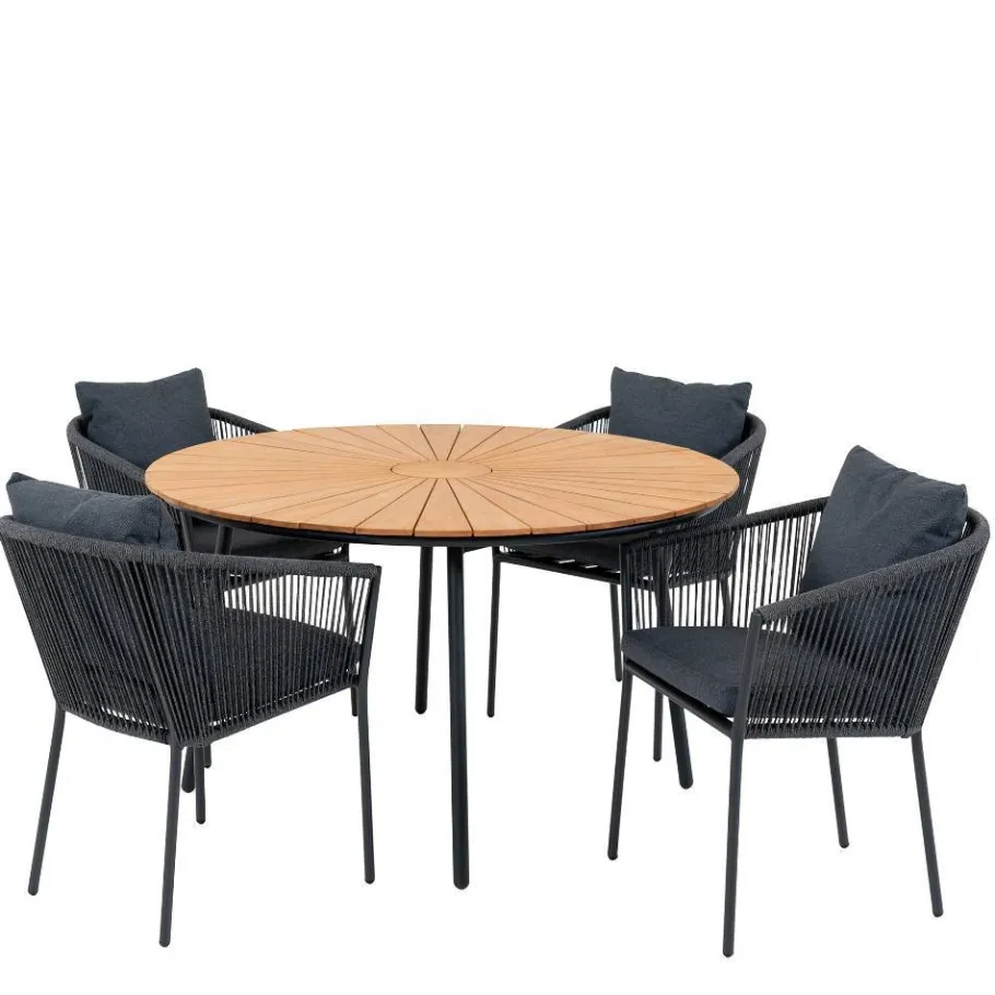 New Wohnen Outdoor Essgruppe im modernen Stil - Farmer (fünfteilig)