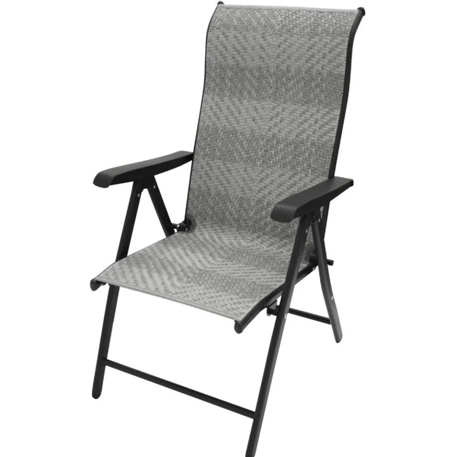 Clearance Wohnen Outdoor Klappsessel in Grau und Schwarz - Troketta