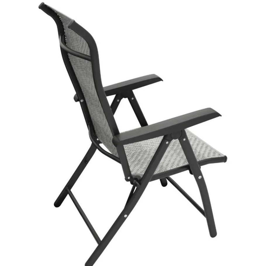 Clearance Wohnen Outdoor Klappsessel in Grau und Schwarz - Troketta