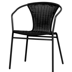 Hot Wohnen Outdoor Stühle aus Kunstrattan - Mondello (4er Set)