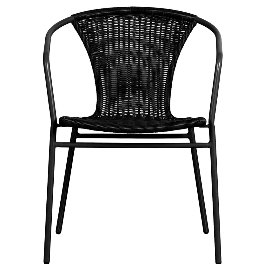 Hot Wohnen Outdoor Stühle aus Kunstrattan - Mondello (4er Set)