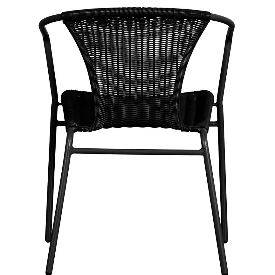 Hot Wohnen Outdoor Stühle aus Kunstrattan - Mondello (4er Set)