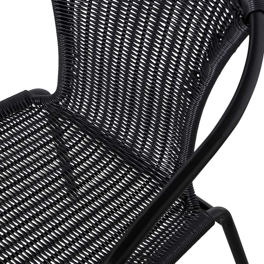 Hot Wohnen Outdoor Stühle aus Kunstrattan - Mondello (4er Set)