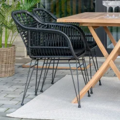 Hot Wohnen Outdoor Teppich aus recyceltem Kunststoff - Patinca