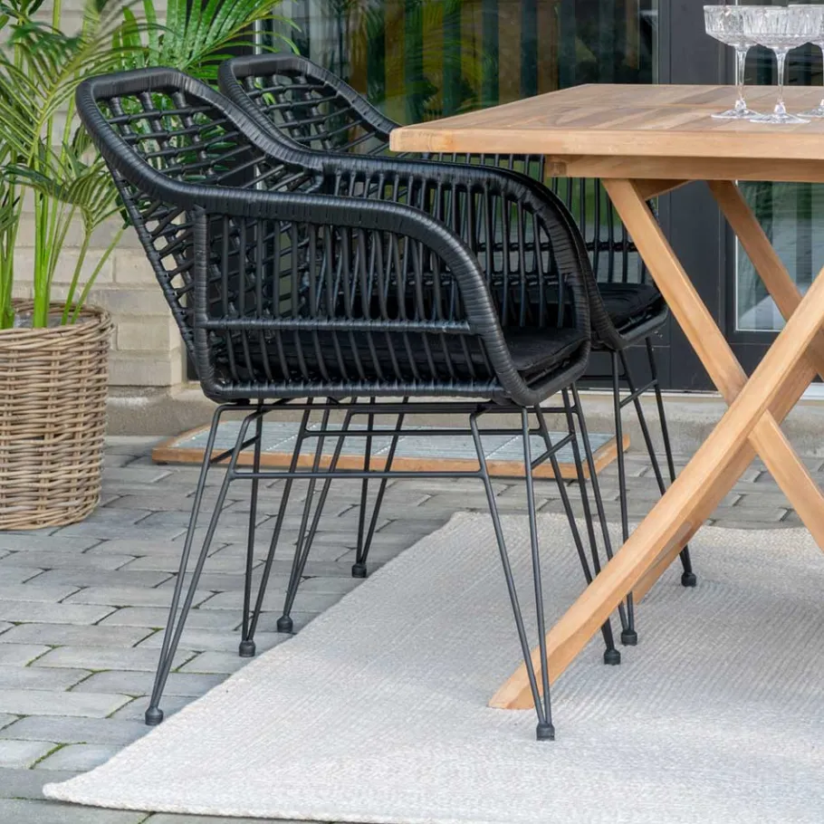 Hot Wohnen Outdoor Teppich aus recyceltem Kunststoff - Patinca