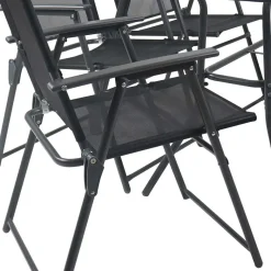 Outlet Wohnen Outdoor Tisch & Klappstühle Set - Alcamo (siebenteilig)