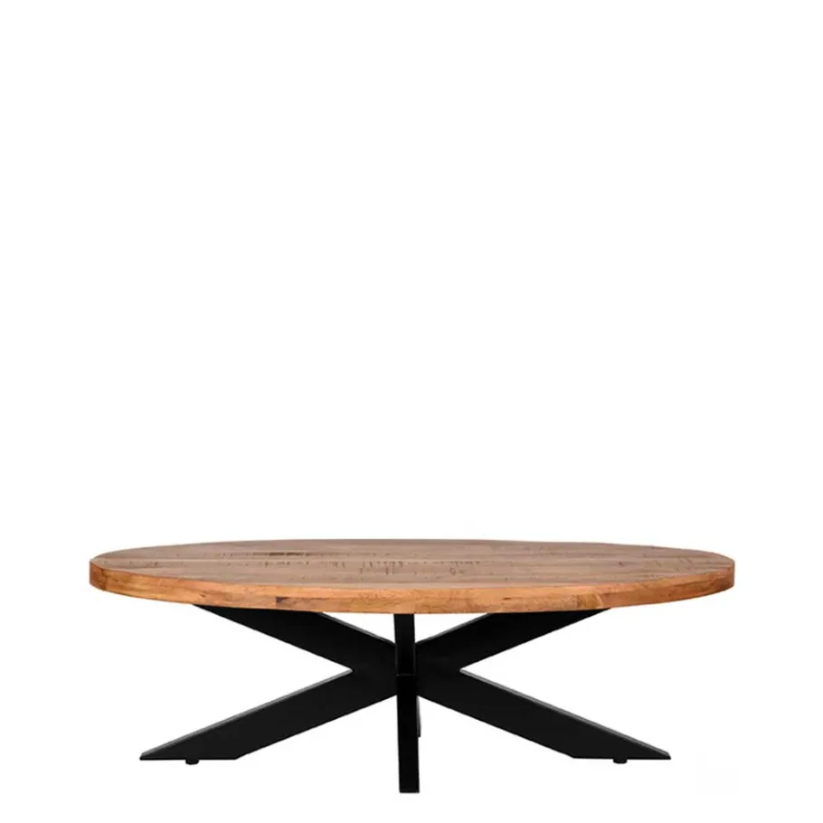 Sale Wohnen Ovaler Couchtisch aus Mangoholz Natur - Siza