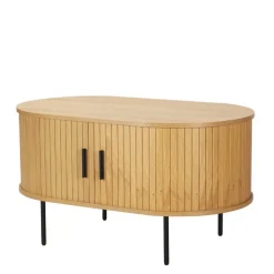 Online Wohnen Ovaler Couchtisch mit Stauraum - Barnetta