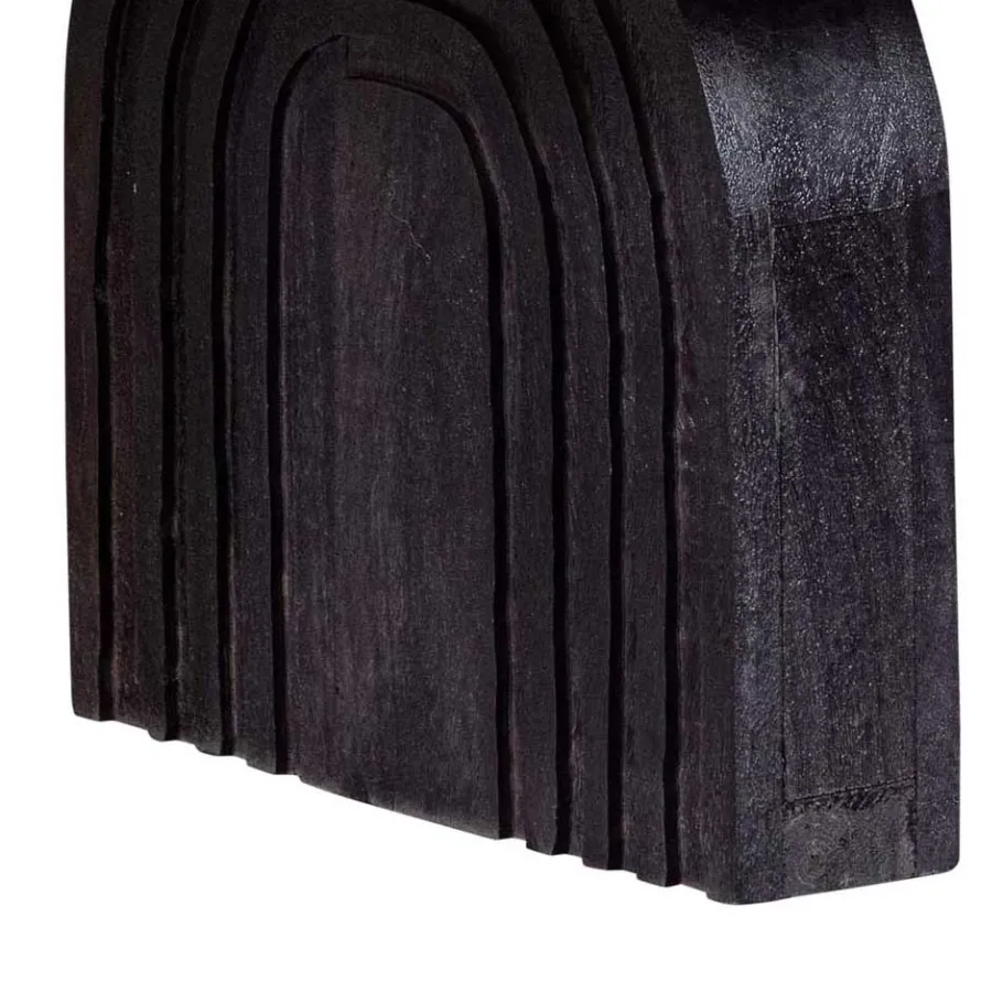 Discount Wohnen Ovaler Design-Couchtisch in Schwarz - Islando
