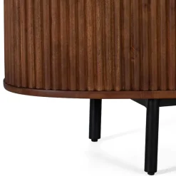 Hot Wohnen Ovaler Retro Couchtisch mit einer Schublade - Chalil