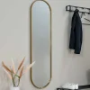 Hot Wohnen Ovaler Wandspiegel in Gold - Bali