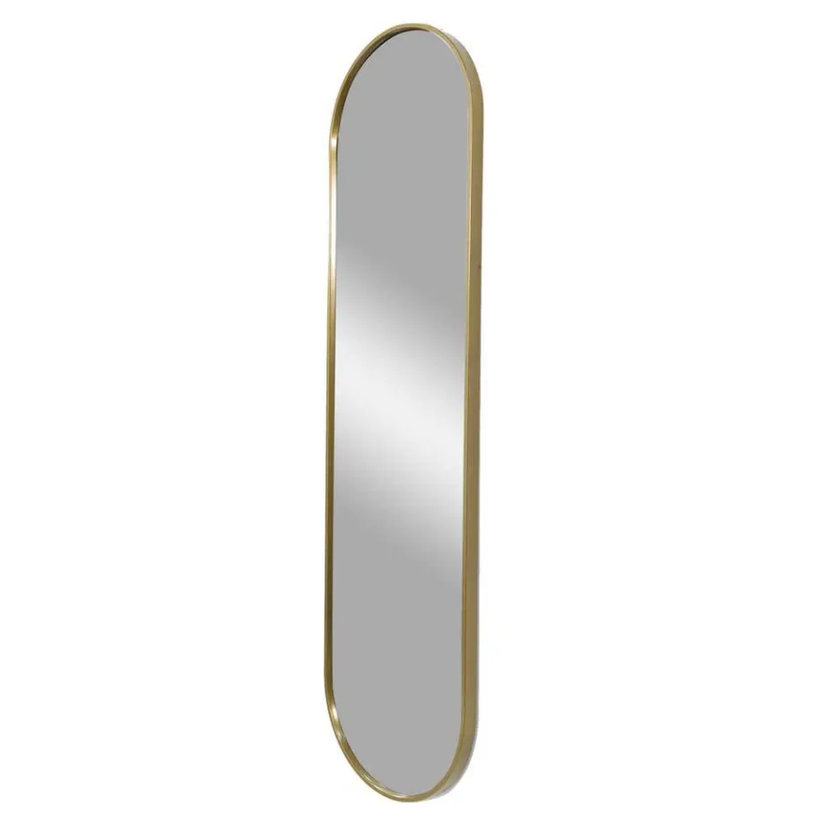Hot Wohnen Ovaler Wandspiegel in Gold - Bali