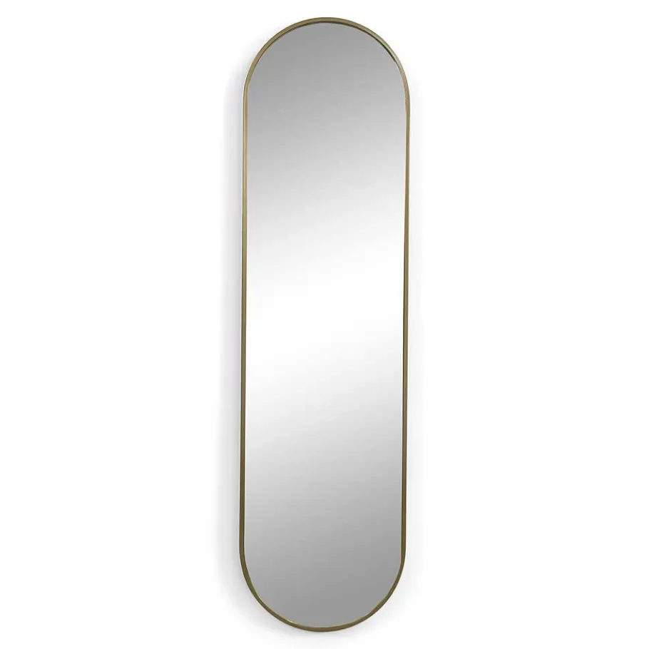 Hot Wohnen Ovaler Wandspiegel in Gold - Bali