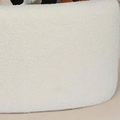 Online Wohnen Ovaler XL Hocker mit Stauraum-Truhe - Barracin
