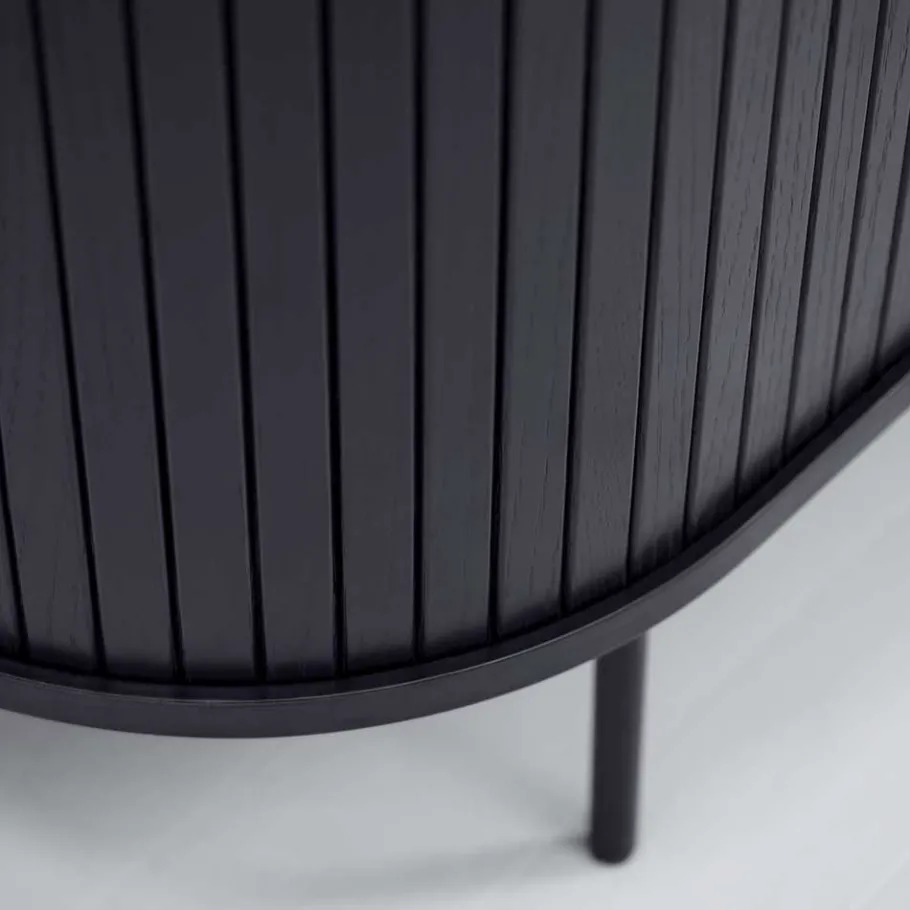 Sale Wohnen Ovales Highboard mit Schiebetüren - Venutura