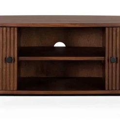 Best Wohnen Ovales Retro TV Lowboard aus Akazie - Chalil
