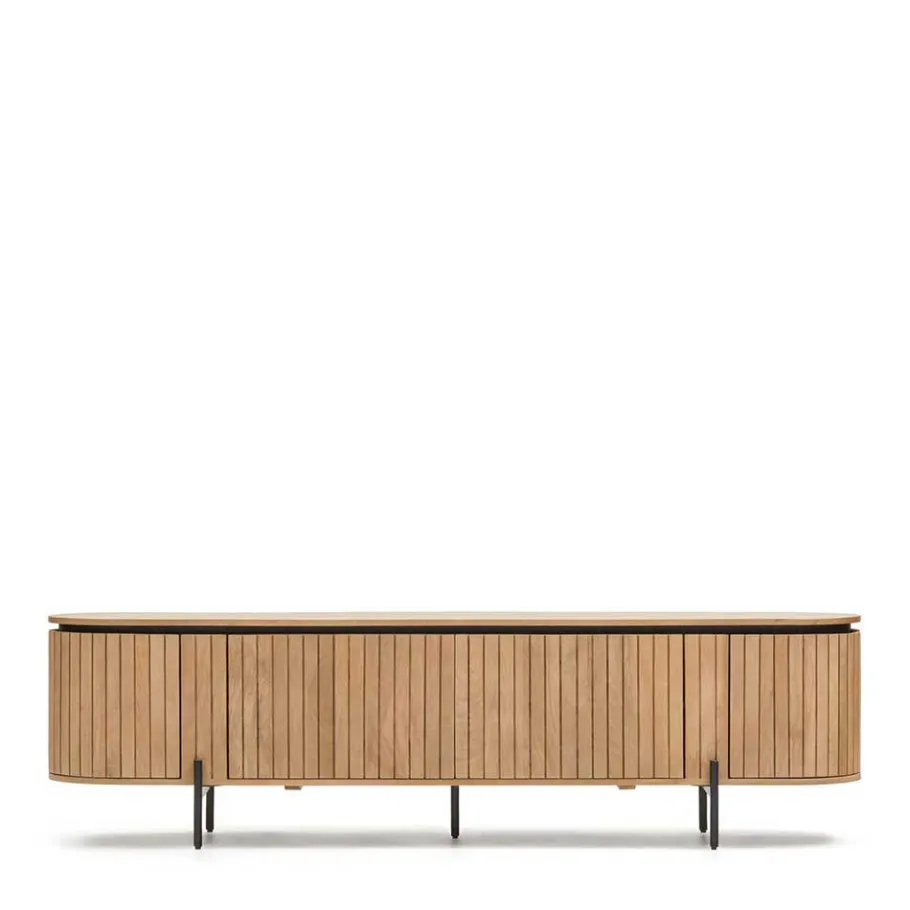 New Wohnen Ovales TV Board 200x55x43 cm - Ilvenda