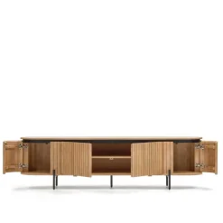 New Wohnen Ovales TV Board 200x55x43 cm - Ilvenda