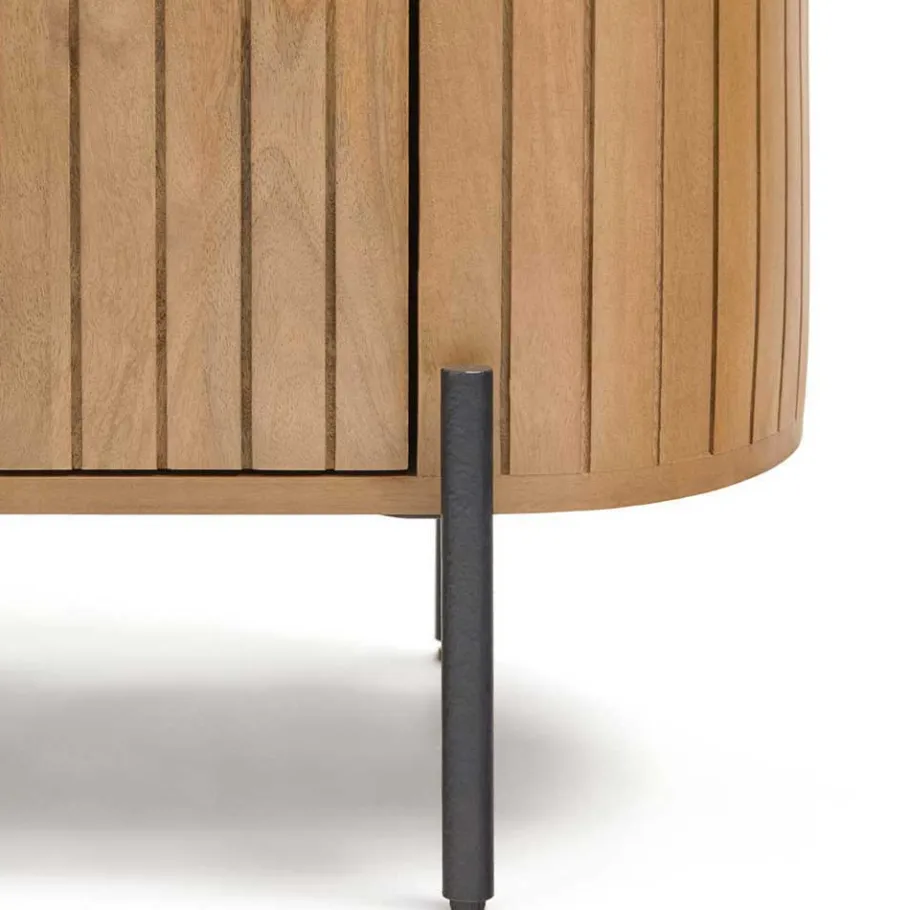 New Wohnen Ovales TV Board 200x55x43 cm - Ilvenda