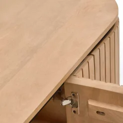 New Wohnen Ovales TV Board 200x55x43 cm - Ilvenda