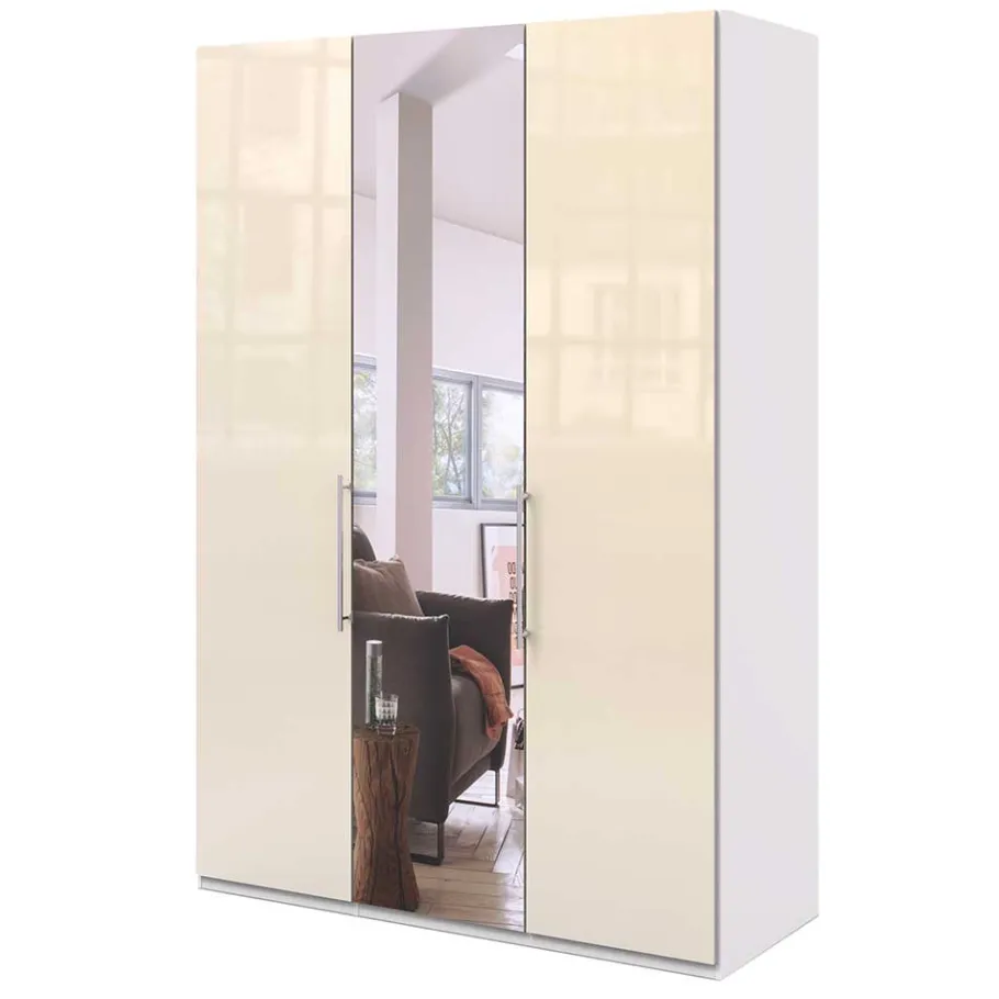 New Wohnen Panorama Kleiderschrank mit Spiegeltür - Zidarie