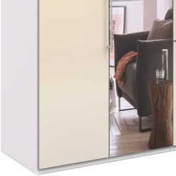 New Wohnen Panorama Kleiderschrank mit Spiegeltür - Zidarie