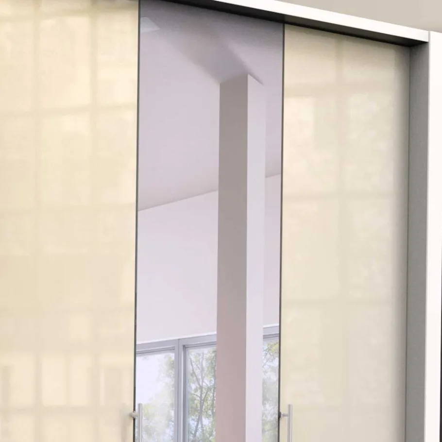 New Wohnen Panorama Kleiderschrank mit Spiegeltür - Zidarie