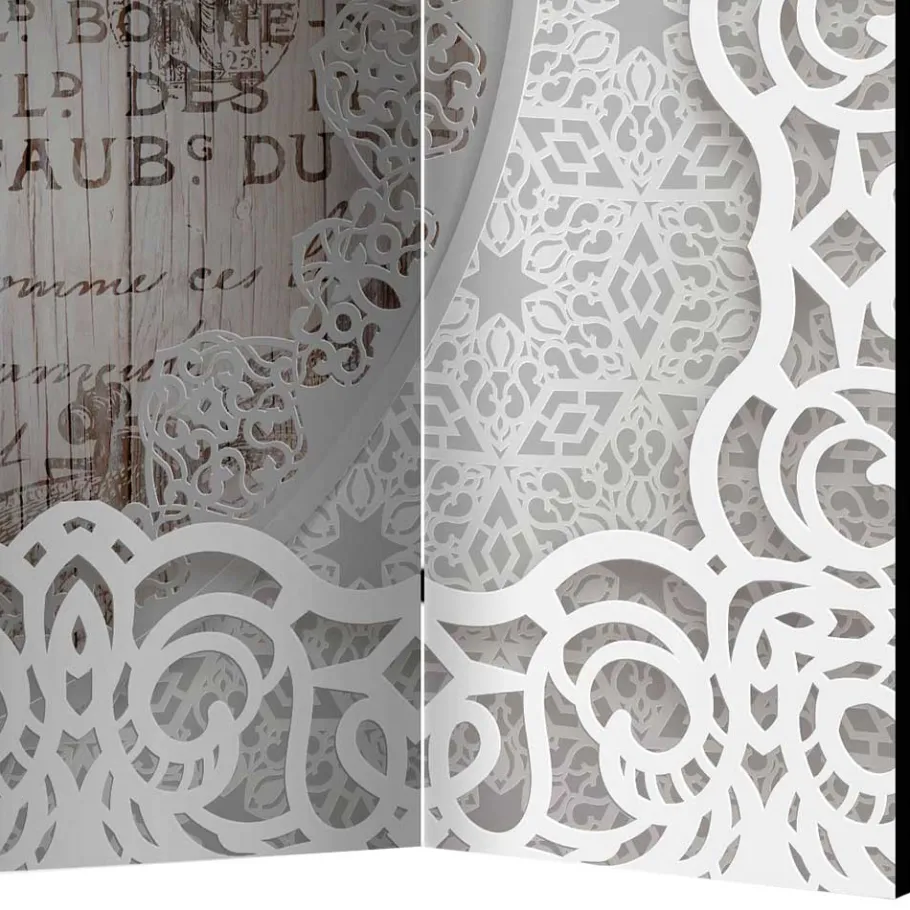Best Wohnen Paravent mit Vintage Motiv Paris Lilien - Crane