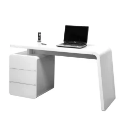 Hot Wohnen PC-Tisch Piramyda in Weiß