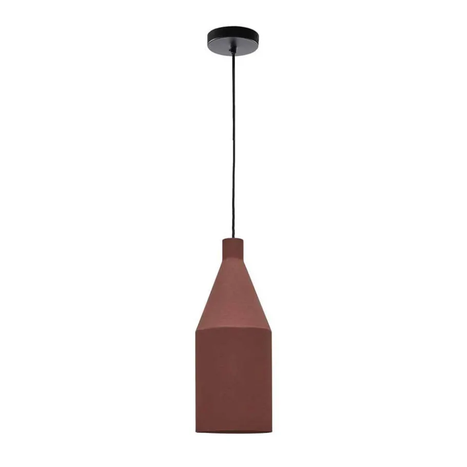 Hot Wohnen Pendelleuchte aus Metall in Terracotta - Yushu